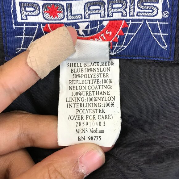 Vintage Polaris Mens Winter Snowmobile Jacket Size Medium - Picture 13 of 15